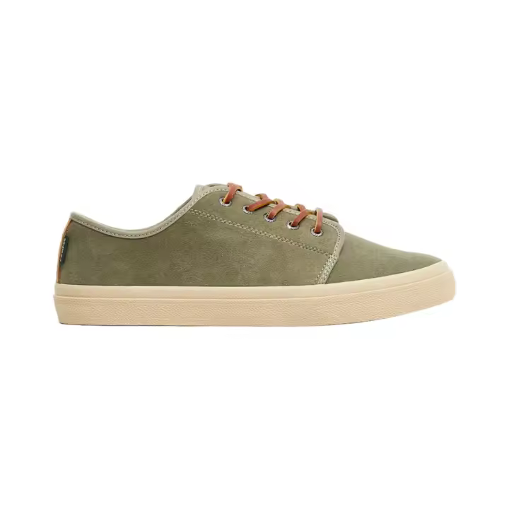 Zapatillas Verde de Piel Pompeii Higby V2 Suede Khaki Estilo Clásico - 1