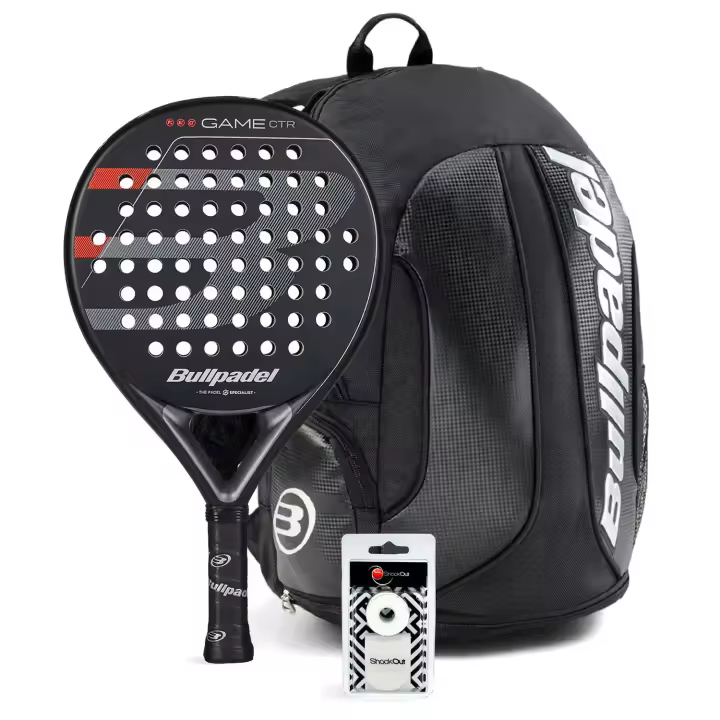 Pack Bullpadel Game Control Black Mochila Avant - 1
