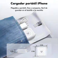 Cargador Inalámbrico Plegable 3 en 1 Magnético para iPhone 16/15/14/13/12 Pro Max/Plus/Mini, Apple Watch 9/Ultra 2/8/7/SE/6/5/4, AirPods 3/2/Pro - Carga Rápida, Protección Múltiple Certificada - FYRA Consumer Electronics - details 4