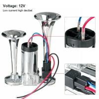 Bocina De Tren Doble Tocador 600DB Super Fuerte Para Camiones 12V Acero Inoxidable Electrónica De Alta Decibel Acabado Cromo Con Altavoz Para Coche - details 3