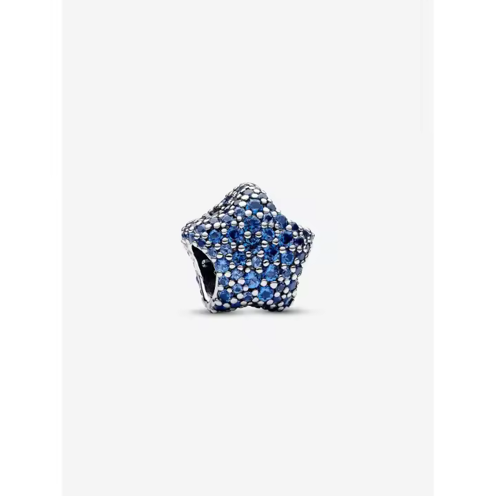 Pandora - Charm de Estrella with lamatives pavé-Plata de Lei - 1