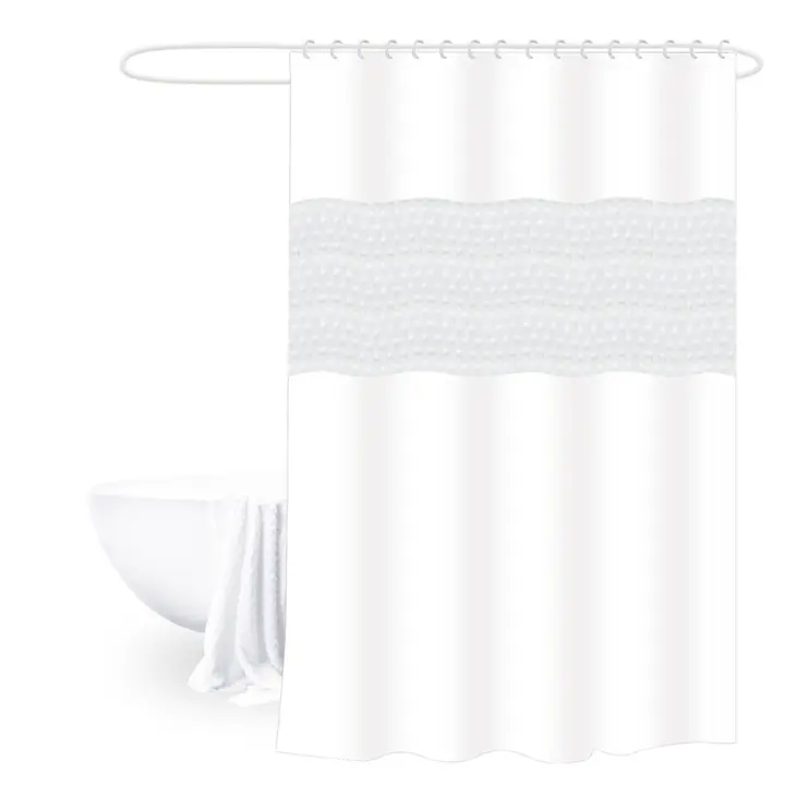 Cortina de Ducha con separación Seca y húmeda, impermeable Y a prueba de Moho, participación de Habitación del Hogar, Cortina Colgante de Empalme, Cortina de Tela, Para Duchas y Baños. - 1