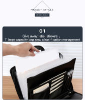 Bolsa De Computadora De Moda Para Reuniones Y Oficina Portátil De Tamaño A4 Con Cremallera Impermeable Y Multicapa KOBEST - details 3