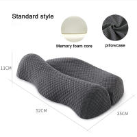 Almohada De Espuma De Memoria Ortopédica Almohada De Cuello Con Masaje Para Alivio Del Dolor Cervical Cojín Ergonómico Para Descanso Y Viajes - details 5