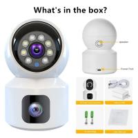 Cámara IP V380 pro Con Doble Lente Visión Nocturna Vigilancia Infantil Inalámbrica 4G Alarma De Movimiento AI Detectar Humanos Seguridad CCTV Doméstico - details 0