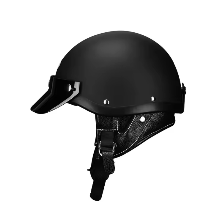 Casco De Motocicleta Retro Japonés Para Harley Casco Medio De Primavera Verano Otoño Invierno ABS PC Unisex - 1