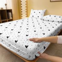 Edredón De Cama Con Patrón De Corazones Blancos 1 Pieza Funda Para Colchón Imprimida En Poliéster 100% Para Dormitorio - details 2