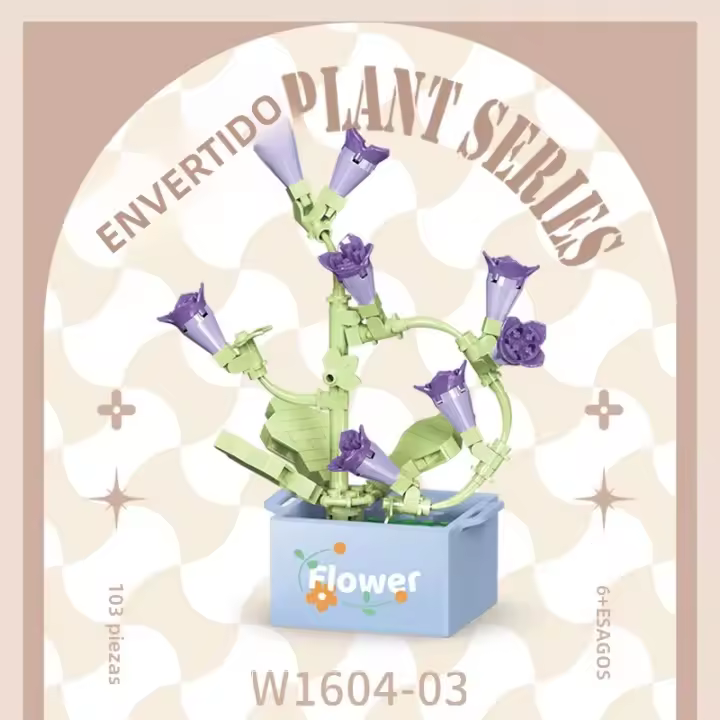 Bloques De Construcción De Plantas Eterna Hibisco Y Girasol Juguete Para Niñas Edad Recomendada 6-12 Años Material ABS - 1