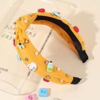 1pc Cinta Para El Cabello De Niñas Con Perlas Y Diamantes Decoración De Lápiz De Dibujo Moda De La Temporada De Regreso a La Escuela Para Adolescentes - details 7