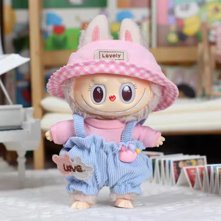 Muñeca De Vinilo Labubu Mokoko 14cm Kawaii Para Niñas Decoración Colgante Dulce De Primavera Regalo De Vacaciones Sin Control Remoto - 1