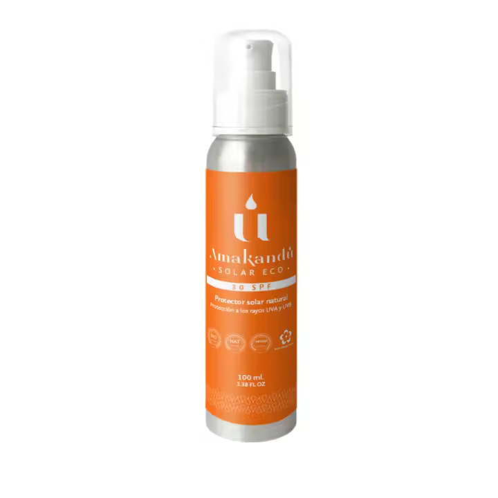 Amakandu_Crema Solar BIO, Natural y Vegana 30 SPF_100 ml_Protege tu piel de rayos UVA y UVB e hidrata en profundidad - 1