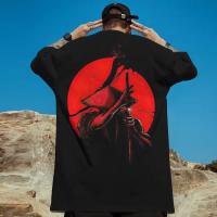 Camiseta Retro Para Hombres Con Estampado De Samurai 3D Manga Corta Verano Camisetas Casuales Top Oversize Para Hombres Nuevo 2024 - details 7