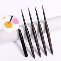 Cepillo De Uñas Kolinsky Con Mango De Sandalo Para Pintura De Acrílico Y Gel UV Herramienta De Manicura Cristalina - details 4