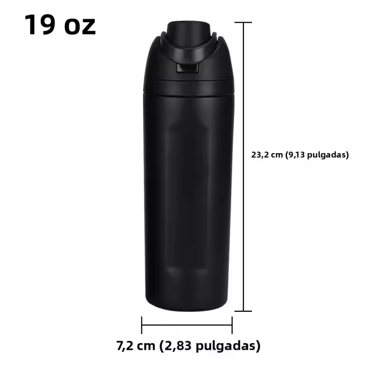 Termo De Acero Inoxidable Con Pajita VAKIND 32oz 19oz 24oz Botella De Agua Para Deporte Al Aire Libre Y Viajes Con Capacidad De 901ml-1L - 1