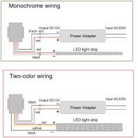 Interruptor Toque Espejo PwwQmm DC 12V 24V Para Baño Y Maquillaje LED Monocromático Tricolor Sin Electrodo Ajustable Y Dimming - details 1