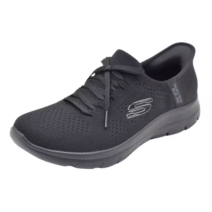Deportivas Skechers Slip-Ins: Summits - New Daily Para Mujer Color Negro Modelo Vegano - 1