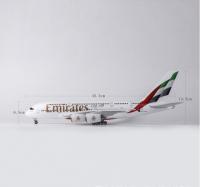 Modelo De Avión Airbus A380 UAE/Emirates Juguete Grande De 18 Pulgadas Escala 1/160 Con Base Kit De Modelismo Aeronáutico - details 8