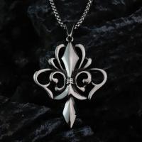 Collar De Moda Minimalista Europea Y Americana Para Hombres En Acero Inoxidable Joyería Dominante Y Brillante Con Pendiente De Corazón - details 2