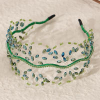 Diadema De Cristal Hecha a Mano Para Mujer Accesorio De Cabello Perla Tiaras De Boda Y Cumpleaños Joyería De Pelo Para Fiesta Involucración - details 13