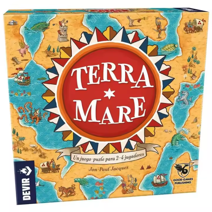 Juego de mesa convertible en puezzle Terra Mare de Jon Paul Jacques Devir - 1