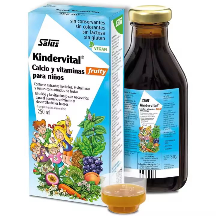 SALUS KINDERVITAL CALCIO Y VITAMINAS PARA NIÑOS 250 ML - 1