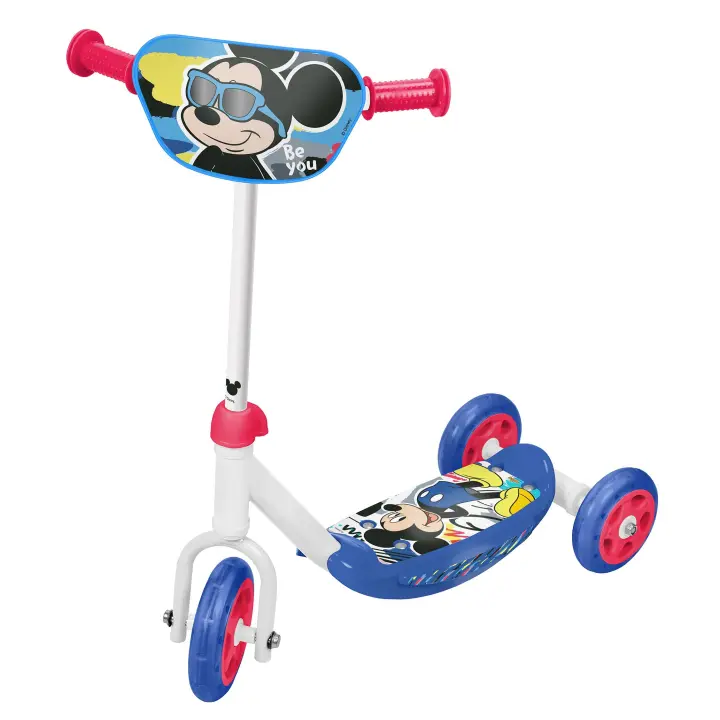 Patinete infantil de 3 Ruedas,   con diseños exclusivos de Mickey Mouse (7702)+ REGALOS JUEGO PINTA   Scooter de base antideslizante, puños ergonómicos. Calidad al mejor precio. De acuerdo con la normativa CE. +2 años - 1