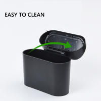 Caja De Basura Para Coche Negro ABS Tipo De Comprimido Cuadrado Almacenamiento De Basura Para Vehículo Accesorios Interiores De Auto Soporte De Limpieza Y Organización - details 3