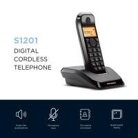 Teléfono Inalámbrico con contestador y opción manos libres retroiluminado Negro Motorola S1201 - details 0