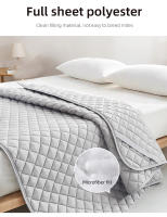 Protector De Sábanas Ultrasonido Lavable Con Banda Elástica Para Cama Cubierta De Mátress 100% Poliéster Protección Hidrofóbica Para Cama - details 2