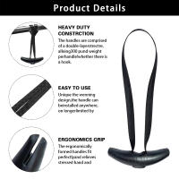 Manijas De Elevación Pull up En Goma Para Máquina De Cables Resistente Y Multifuncional Para Ejercitación De Gimnasio Equipo De Pesas Para Entrenamiento De Brazos Espalda Manos Pecho - details 1