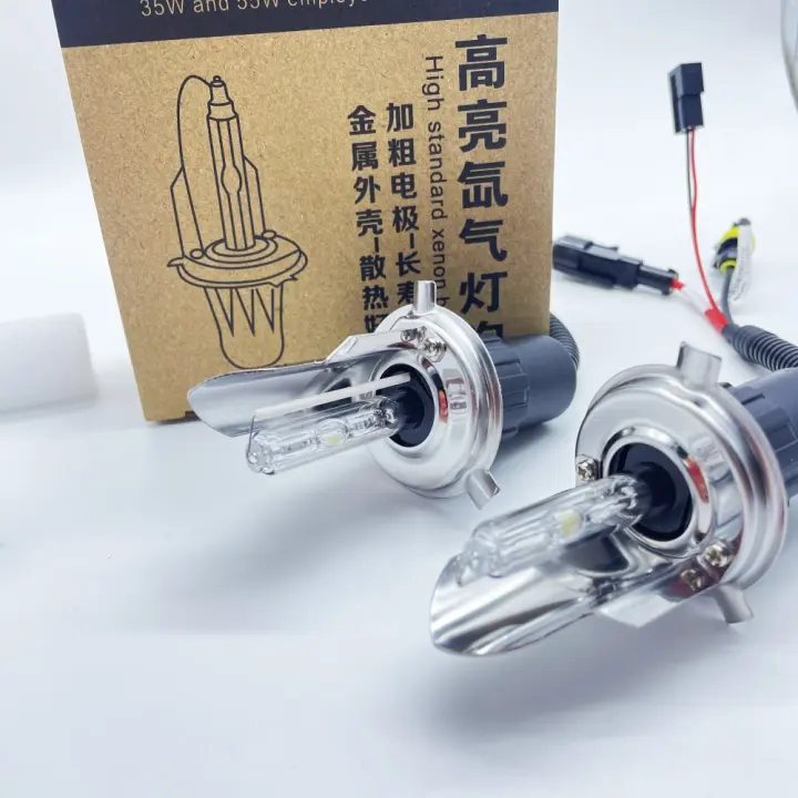 Lámpara Xenon Universal H4 Para Faros De Coche 3000K 4300K 6000K 8000K 12000K Bombillas Bi-xenon Hi Lo Amarillas Kit HID Accesorios De Luz - 1