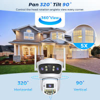 Cámara PTZ IP BESDER 15MP Wifi Ángulo Amplio De 180° Exterior Seguridad 9MP Protección Onvif RTSP O-Kam pro Vigilancia Automática - details 8