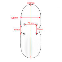 Fardo Corto Delantero Para Motocicleta Guardabarros De Fairing Cubierta Antisalpicaduras Negro/ Rojo Para Triumph Bonneville T100 Chopper Bobber - details 1