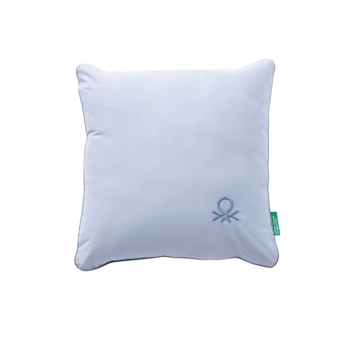 COJIN 45X45CM 144TC 100%ALGODON AZUL BENETTON - 1
