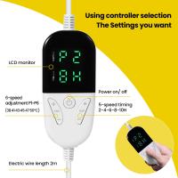 Manta Eléctrica Espesada Doble Cara Calentamiento Rápido Mantas de Franela Temperatura Ajustable Control Temporizador Calentador Corporal de Invierno,130*150 - details 4