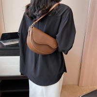 Bolso De Hombro Pequeño De Cuero PU Vintage Para Mujer Bolso Transversal De Moda Con Cierre De Cubierta Y Pochete Interior - details 9