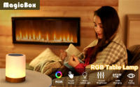 Lámpara Nocturna Recargable Con Sensor De Toque Luz De Mesa Para Dormitorio Colores RGB Dimmable Regalo Para Niños Y Niñas - details 0