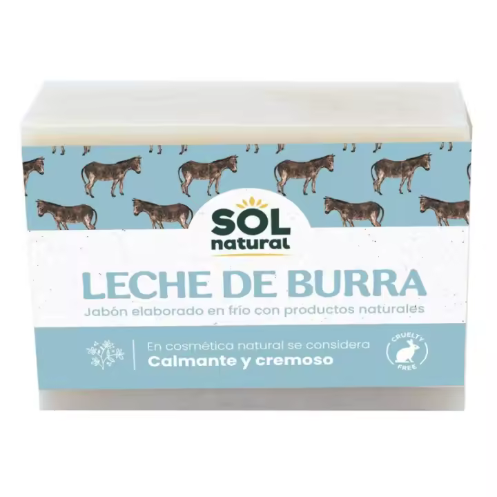 Sol Natural Solnatural Jabón Leche Burra 100Gr - Nutre E Hidrata - 1