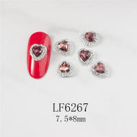 5PCS Decoración De Uñas Con Diamantes Corazones Cheering Accesorios Redondos Para Manicura Arte De Uñas Moda - details 17