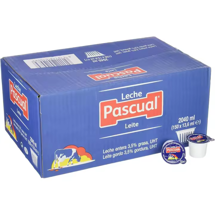 LECHE PASCUAL CAJA DE 150 TARRINAS DE 13,6 ML. - 1