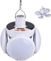 Lámpara De Mesa Recargable Portátil Con Solado Solar Para Camping Iluminación De Emergencia Con Mango Y Control Remoto Bombilla Ajustable Para Tienda De Campaña - details 0