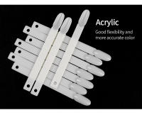 50pcs Tablero De Mostrador Para Esmaltes De Gel De Uñas En Blanco Y Transparente Herramientas De Arte De Uñas Con Tiras Falsas - details 3