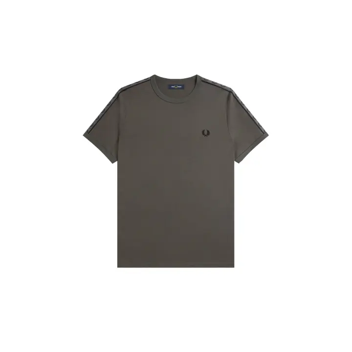 Fred Perry Taped Ringer T-Shirt Field Green / Field Green - 1