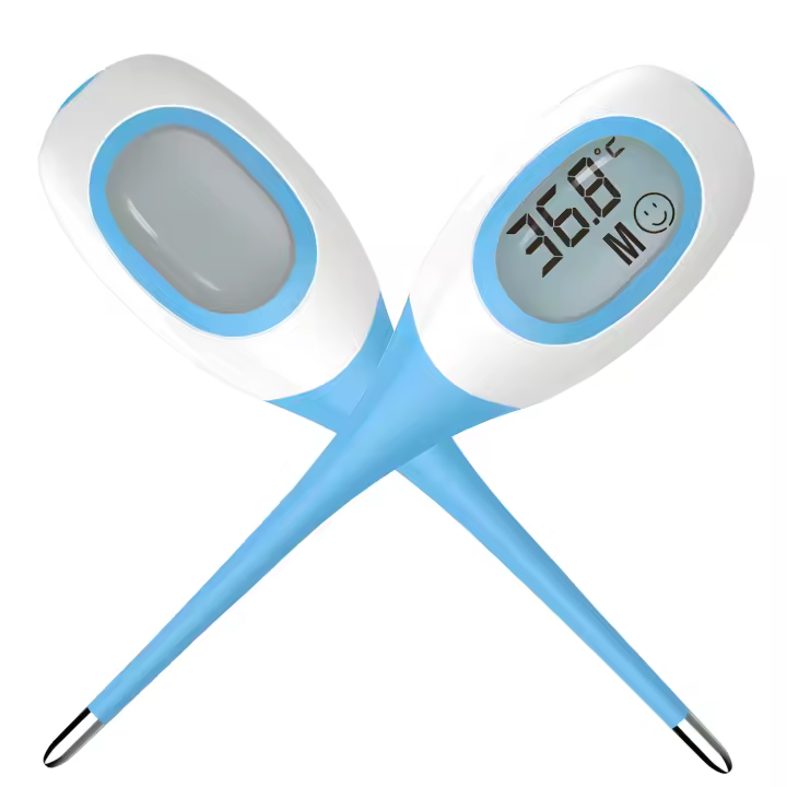 Termómetro Digital Electrónico Para Cabeza Suave Celsius Fahrenheit Uso Oral Y Corporal Para Niños Y Adultos - 1