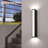 Lámpara De Pared Exterior 24W Impermeable Luz De Exterior Para Jardín Y Pasillo Decoración De Iluminación AC90-260V LED Incluida - details 0