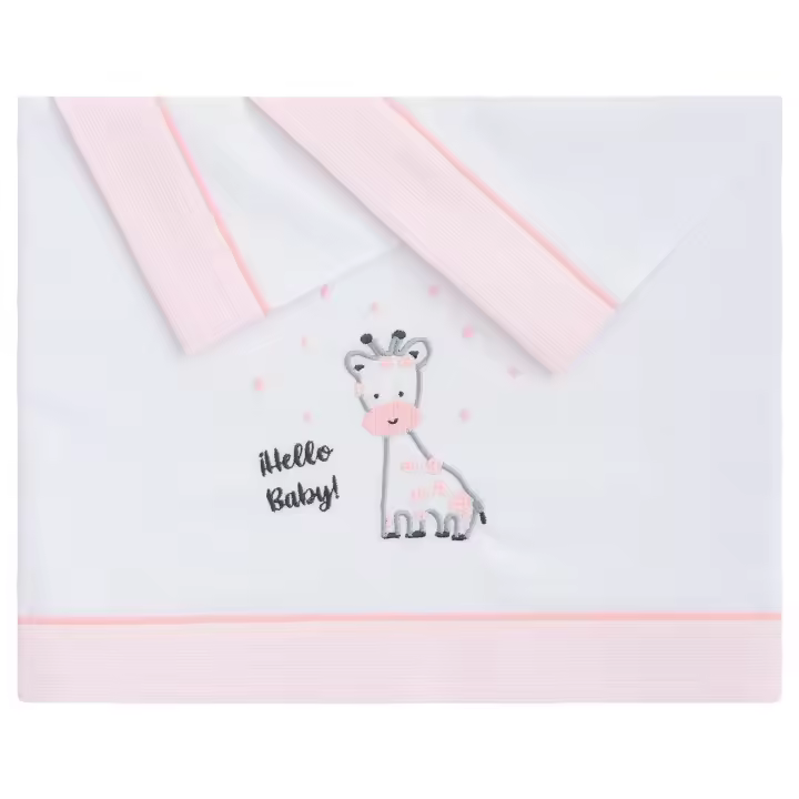 Pekebaby Juego De Sábanas para Cuna 60 X 120 Cm, Bebe Primavera, Verano y Otoño Tipo 100% Algodón Extrasuave Fafricado en España - Mibebestore(bajera+encimera+funda Almohada) - Rainbow Dreams Rosa - 1