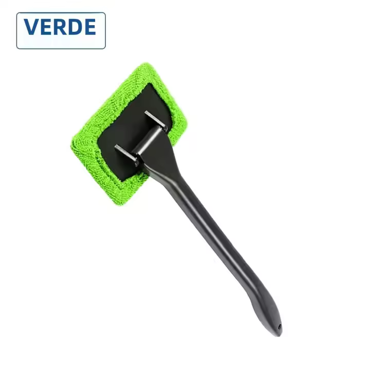 Set De Limpieza De Ventanas De Coche Con Cepillo De Microfibra Y Mango Largo Herramienta De Limpieza Para Parabrisas Accesorios Para Coche - 1