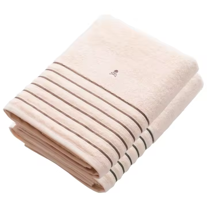 Set de 2 Toallas de ducha (150x90), 100% algodón, 470 GSM, en colores gris y blanco, Scalpers Home - 1