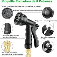 Manguera de Jardin Extensible, Mangueras Jardin con Pistola Rociadora de 8 Funciones Manguera Flexible y Ligera para Lavado de Coche, Jardín, Lavar la Mascota con Bolsa de Almacenamiento(7.5米  25FT) - details 2