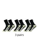 3 Pares De Calcetines Deportivos Antideslizantes Absorbentes De Sudor Y Transpirables Para Fútbol Calcetines De Entrenamiento Con Base De Toalla - details 0